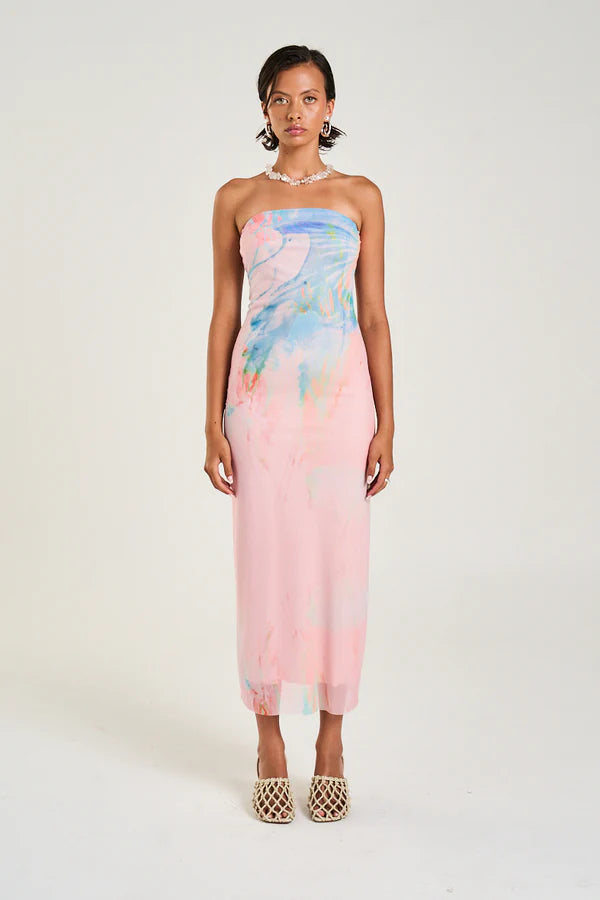 Summi Summi | Strapless Mesh Dress - Meduse Phase