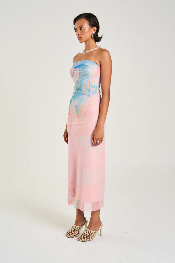 Summi Summi | Strapless Mesh Dress - Meduse Phase