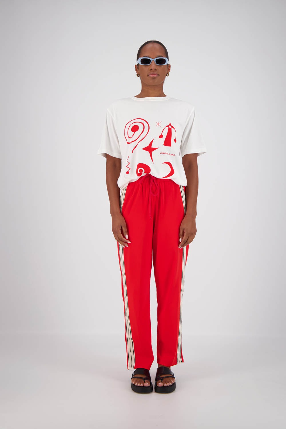 Jasmine Alexa | Panarea Trackpant Red