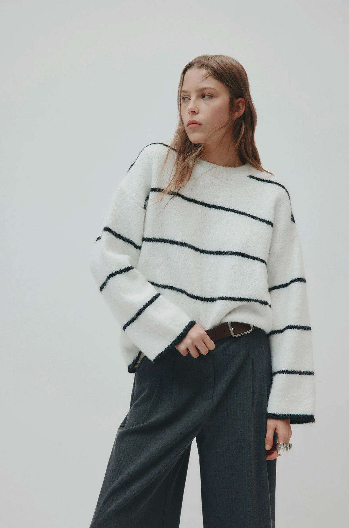 Nude Lucy | Colter Knit - Black Stripe