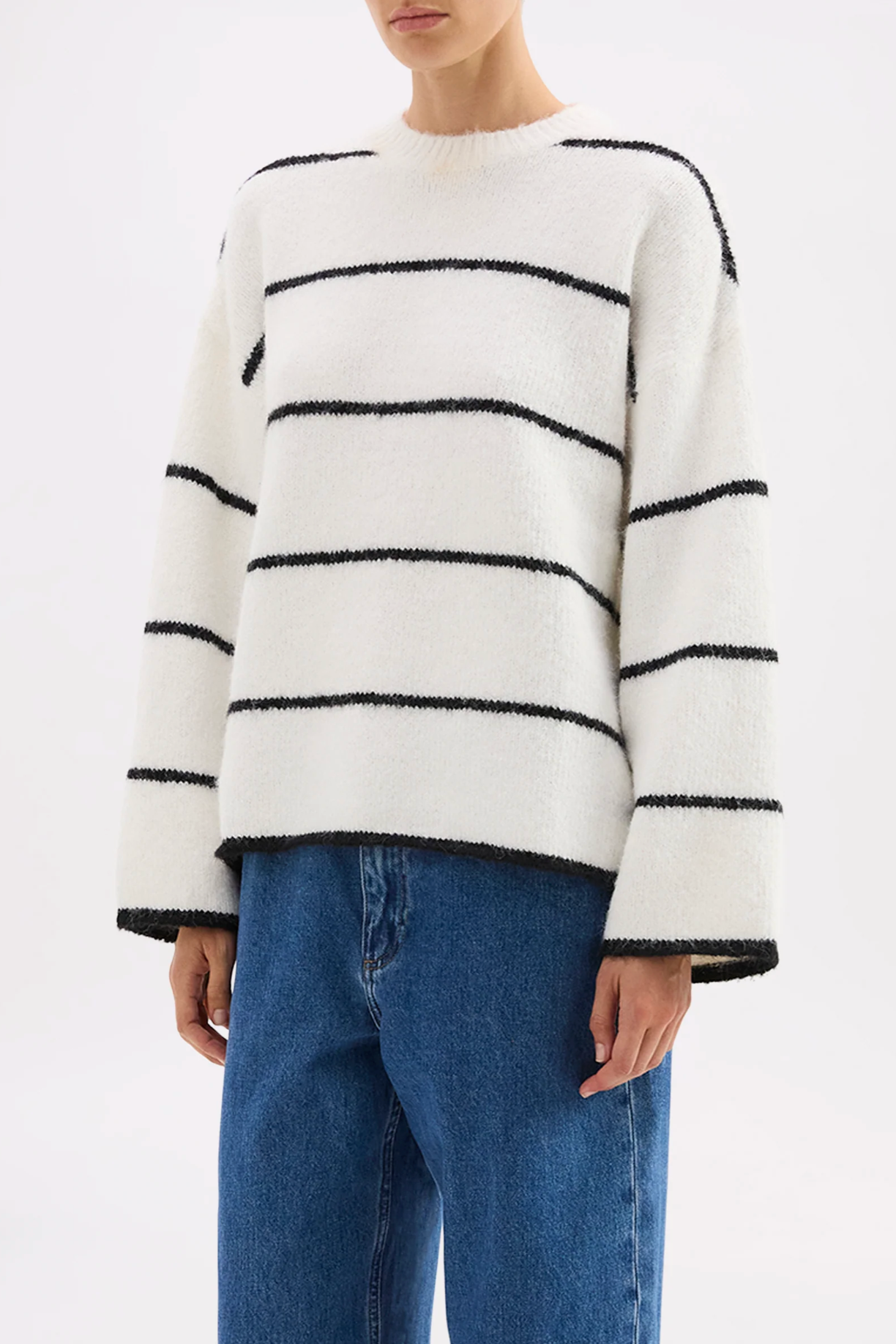 Nude Lucy | Colter Knit - Black Stripe