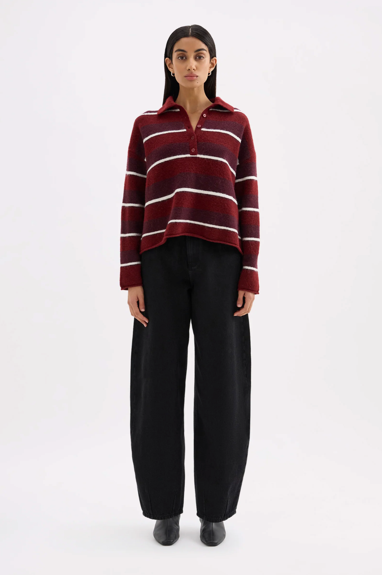 Nude Lucy | Maia Rugby Knit - Mulberry Stripe