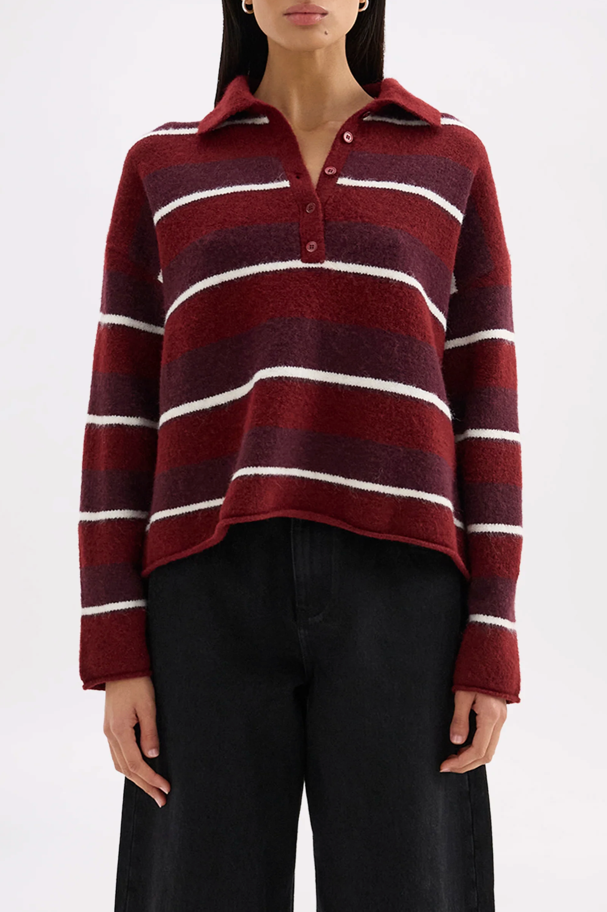 Nude Lucy | Maia Rugby Knit - Mulberry Stripe