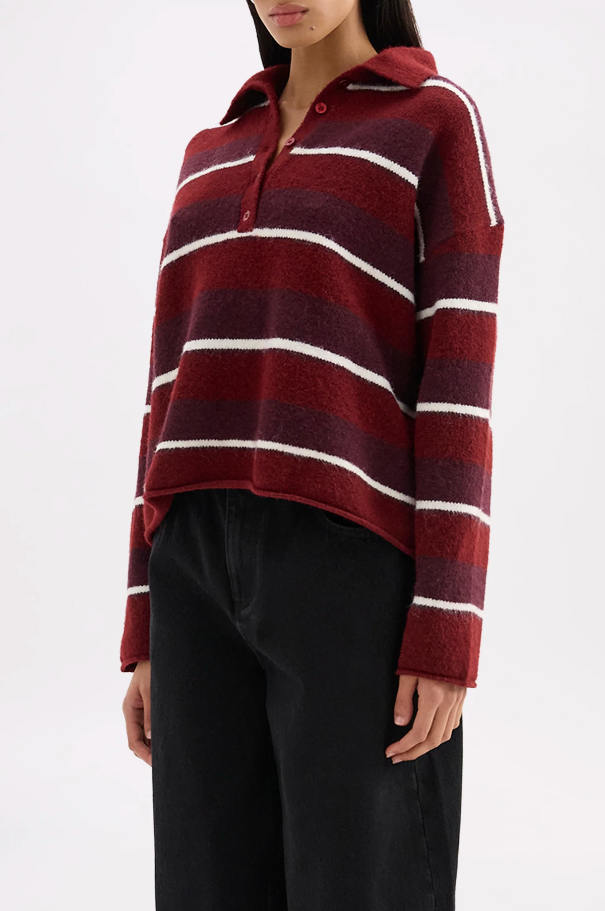 Nude Lucy | Maia Rugby Knit - Mulberry Stripe