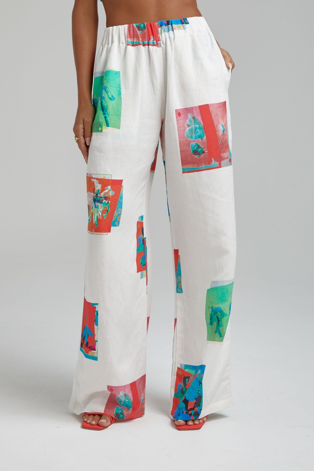 Linen Pants - Montage White