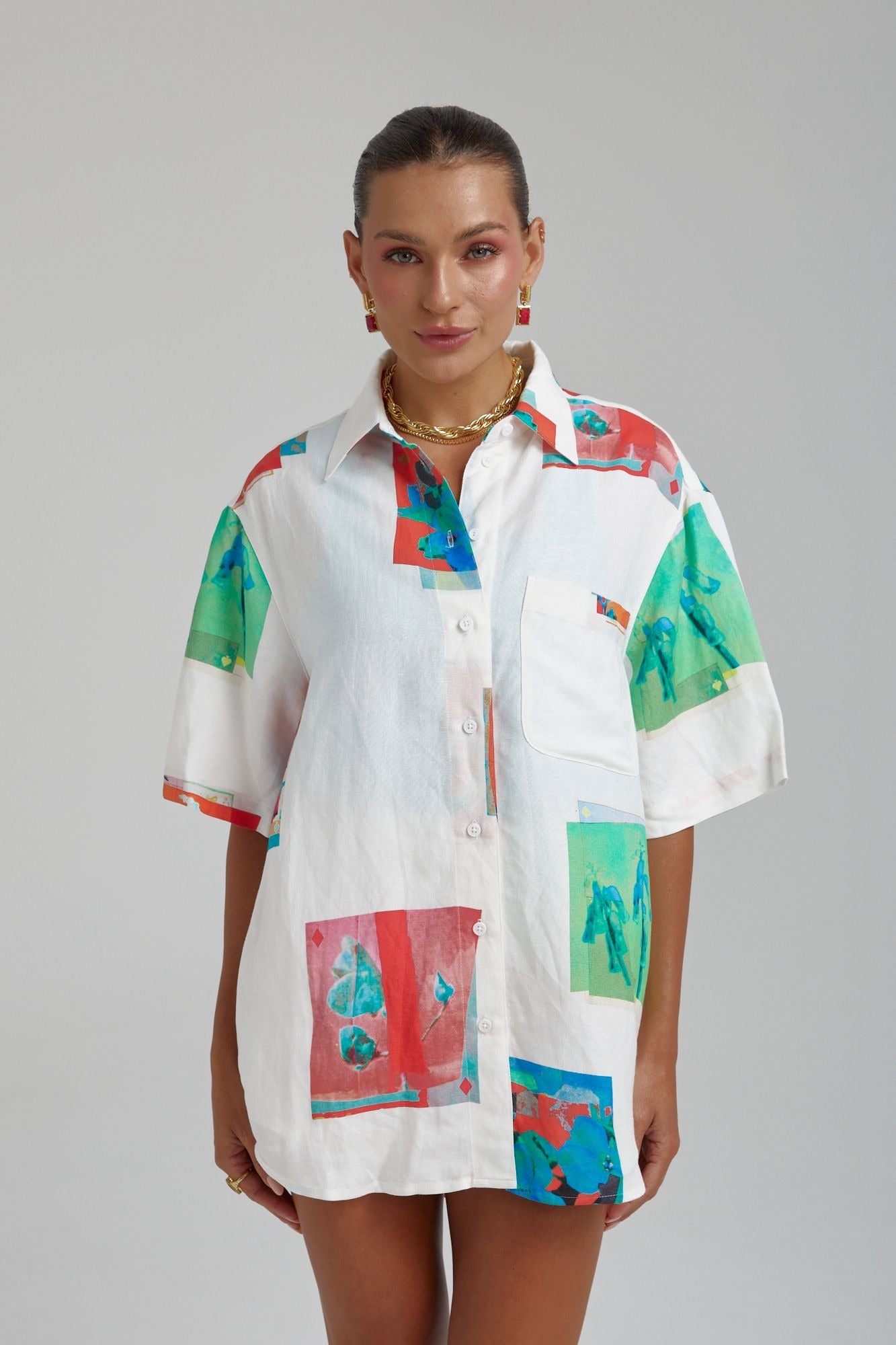 Summi Summi | Big Shirt - Montage White