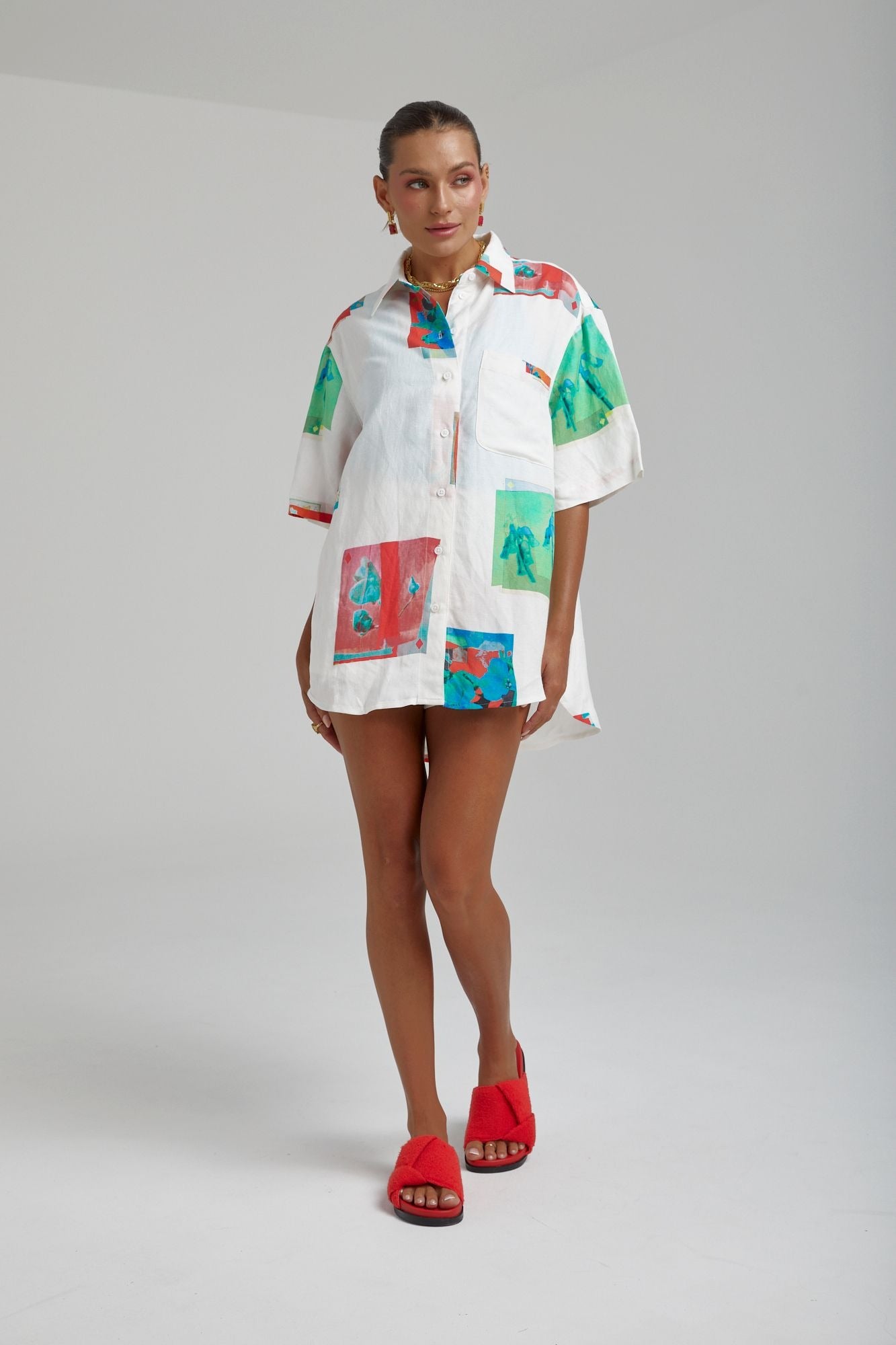 Summi Summi | Big Shirt - Montage White