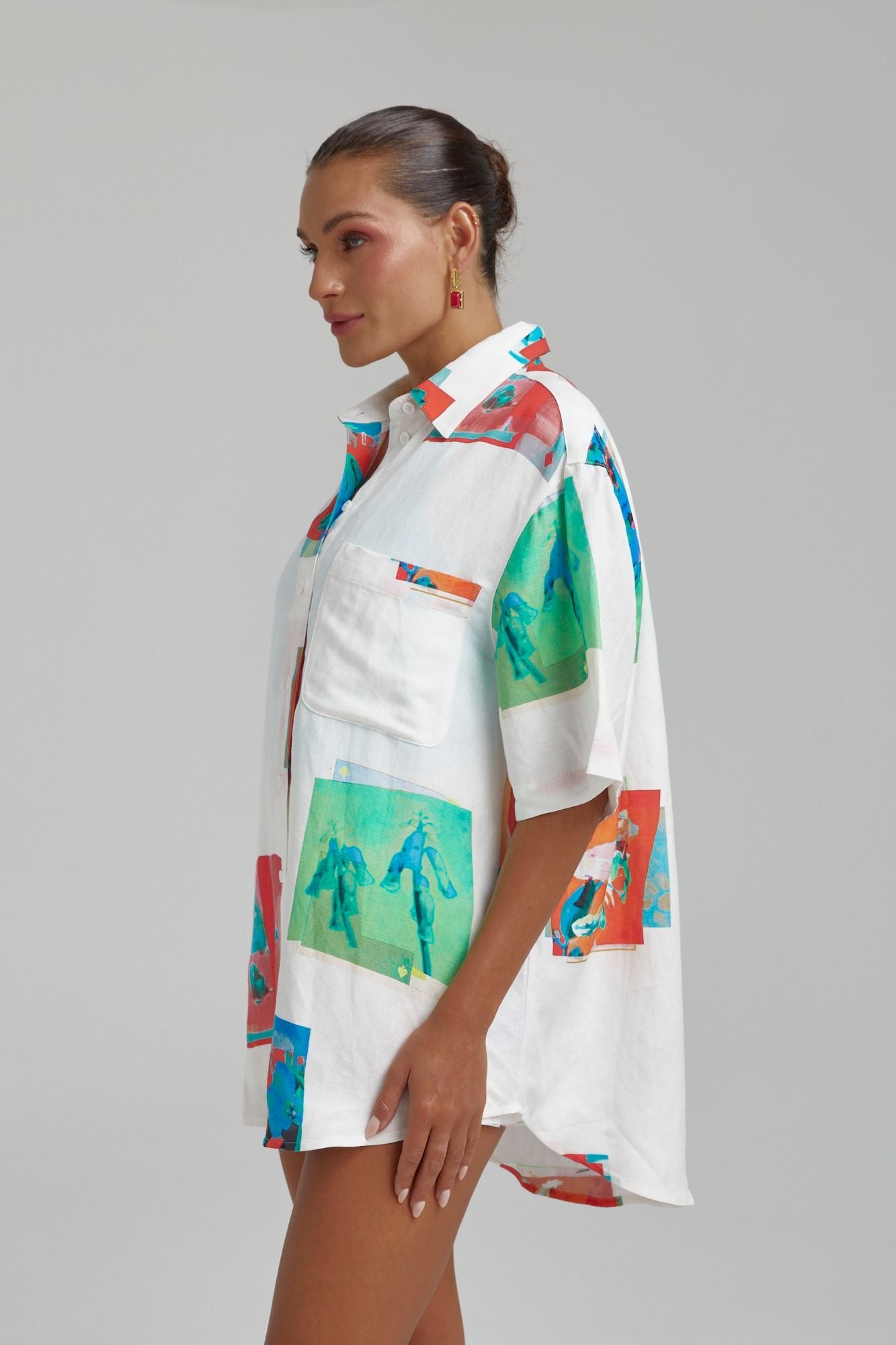 Summi Summi | Big Shirt - Montage White