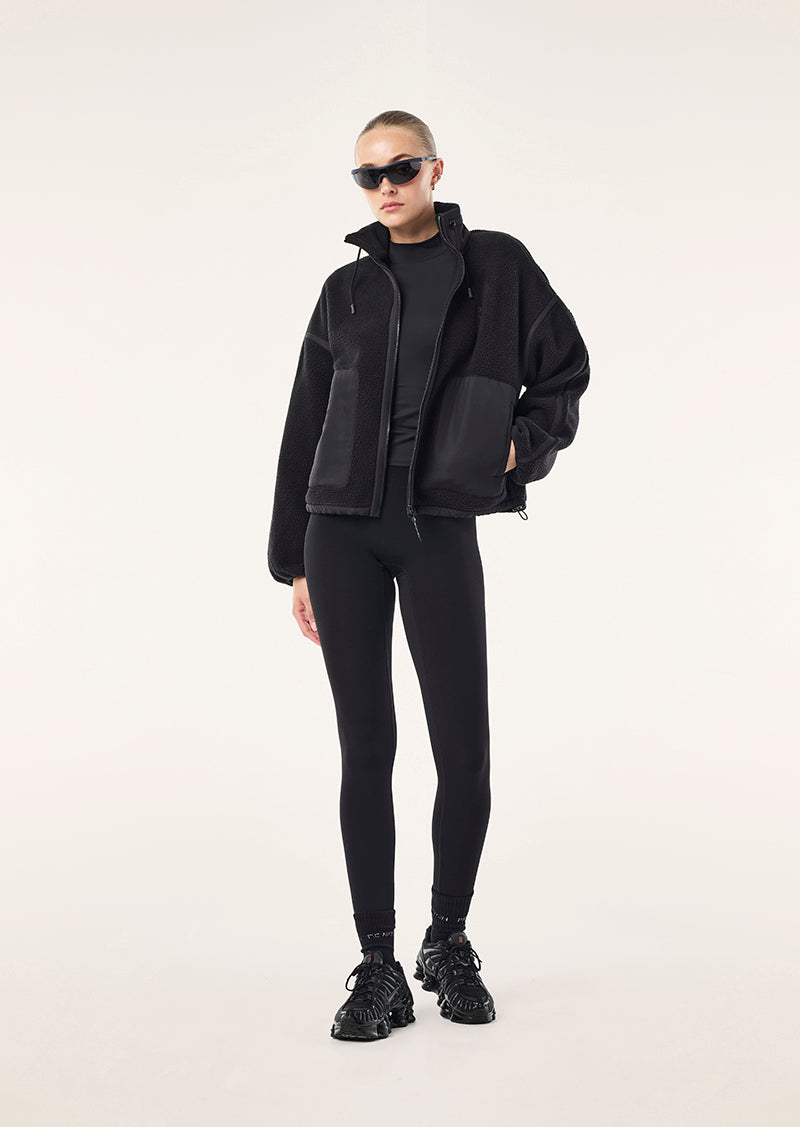 PE Nation | Lennon Sherpa Jacket - Black