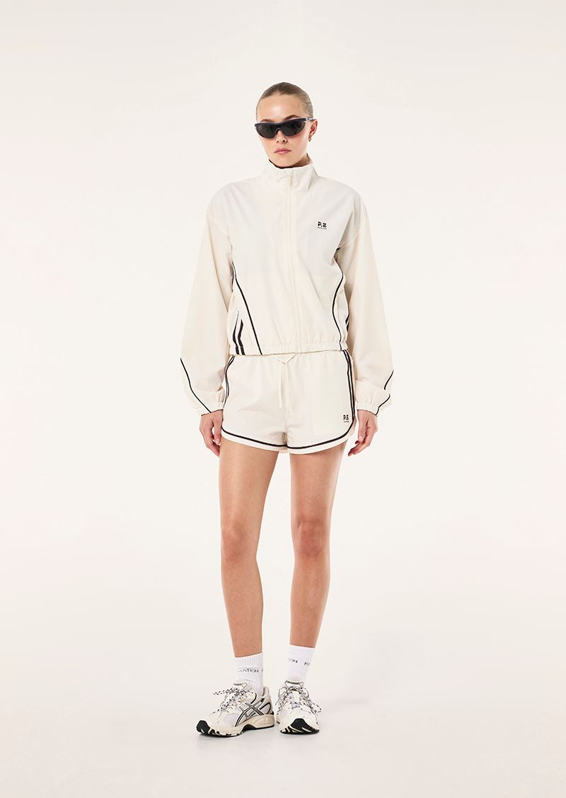 PE Nation | Linear Short - Whisper White/Fudge