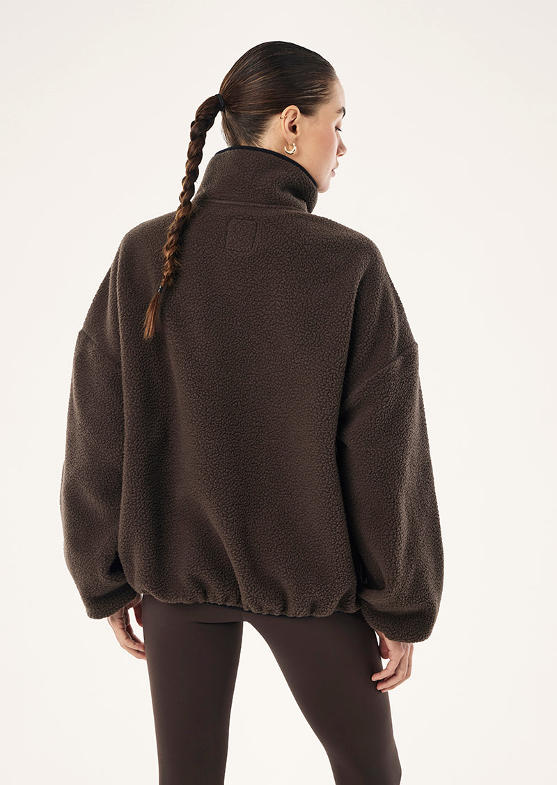 PE Nation | Rotate Quarter Zip - Coffee