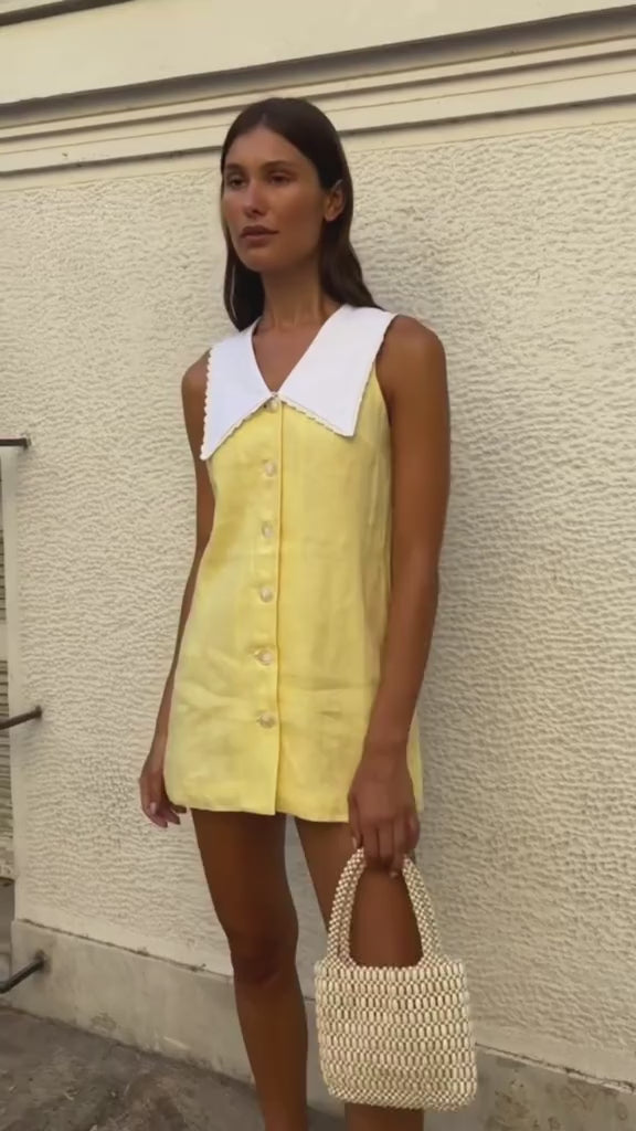 Roame | Valentina Mini Dress - Limoncello