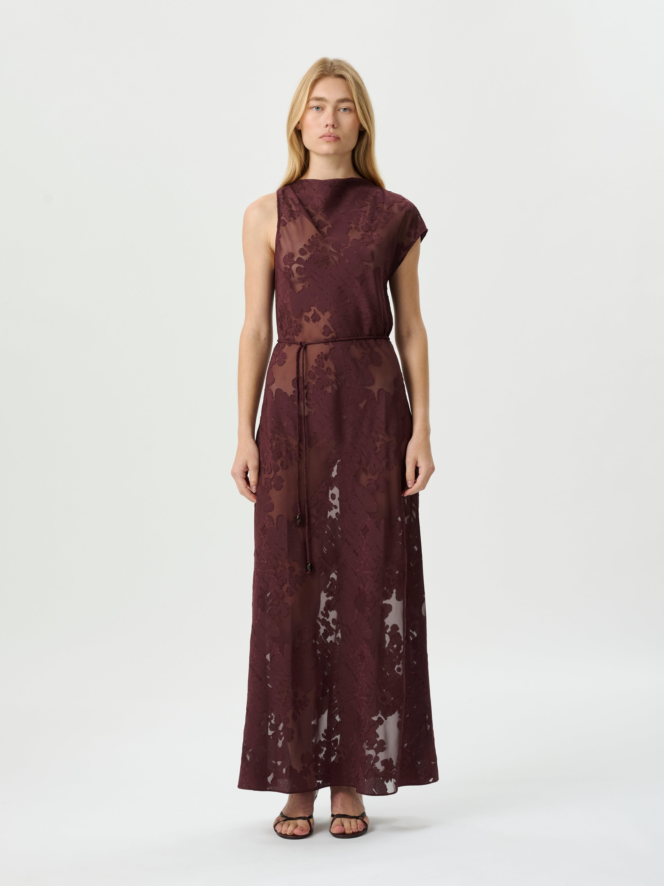 Roame | Capri Dress - Mulburry Jacquard