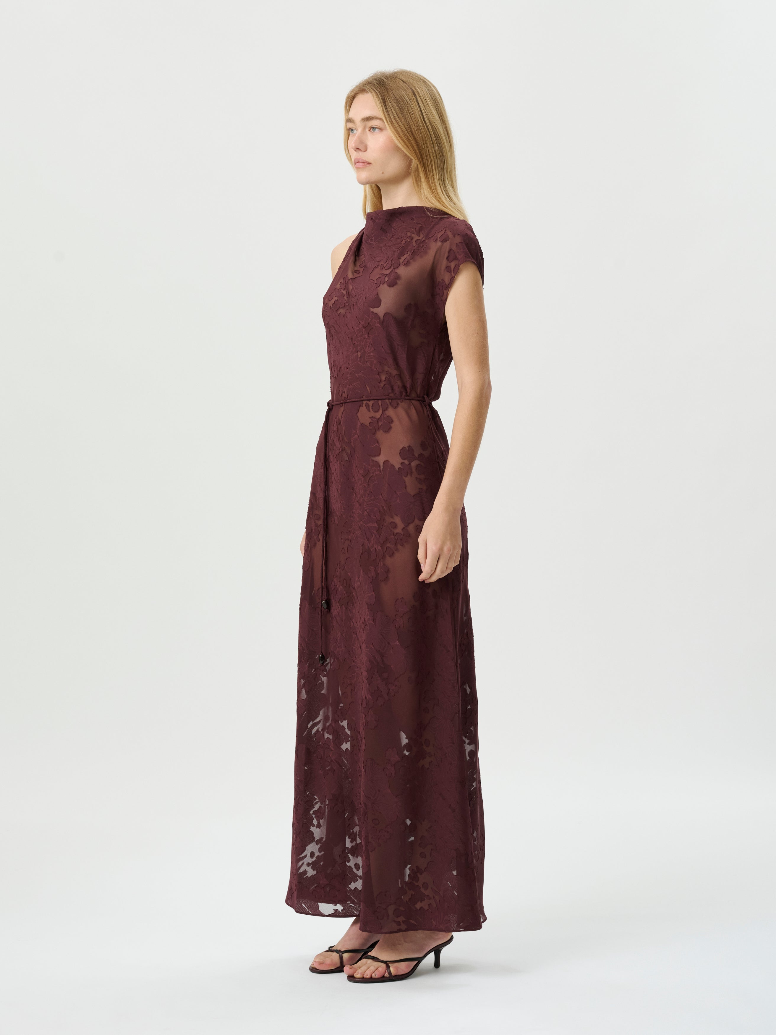 Roame | Capri Dress - Mulburry Jacquard