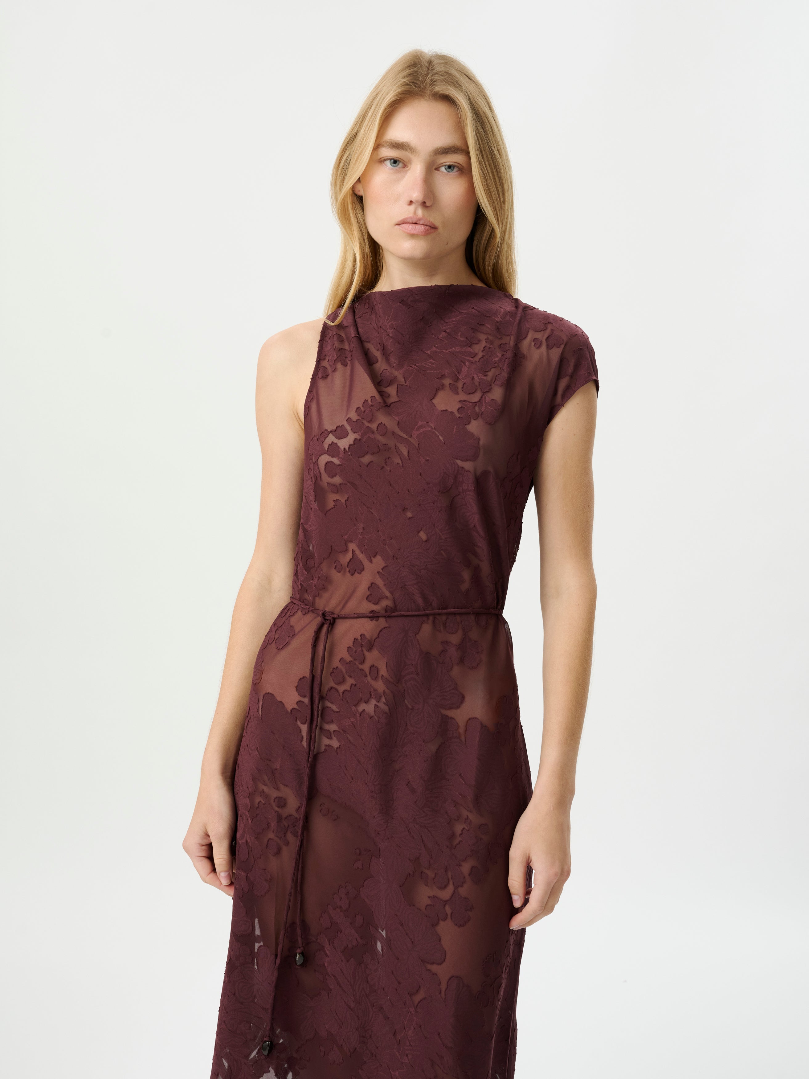 Roame | Capri Dress - Mulburry Jacquard