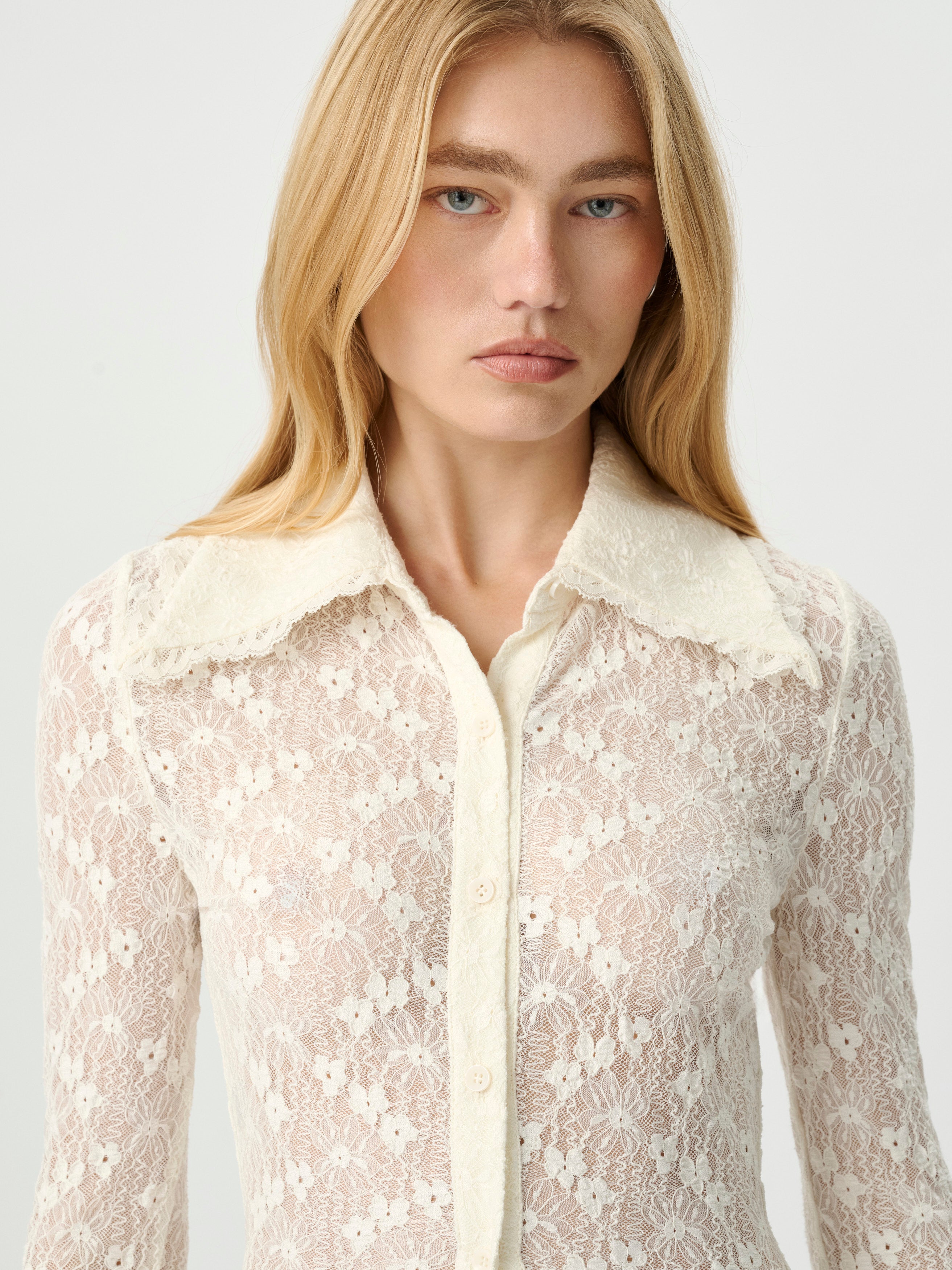 Roame | Daisie Shirt - Cameo Lace