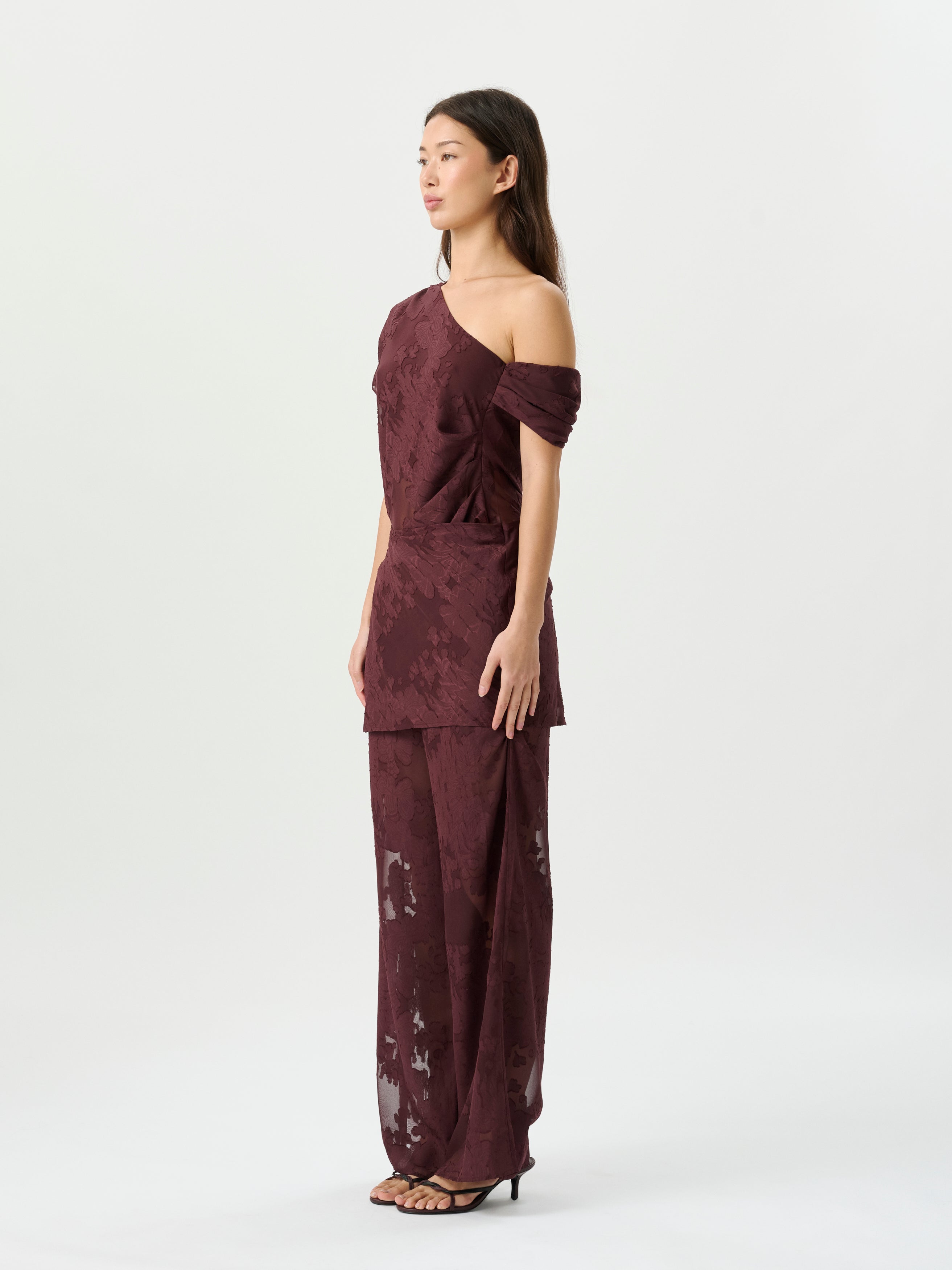 Roame | Marcel Top - Mulburry Jacquard