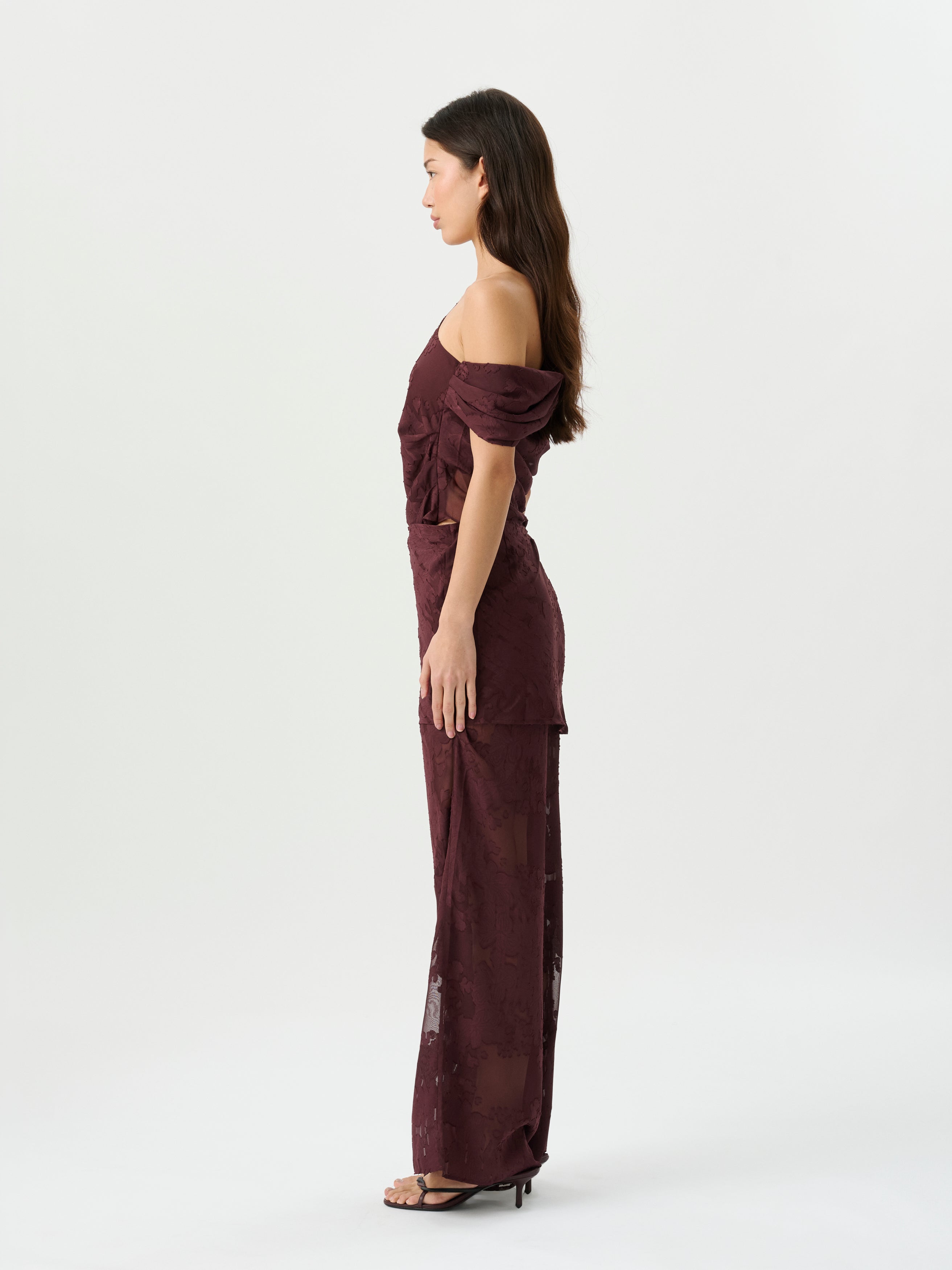 Roame | Marcel Top - Mulburry Jacquard
