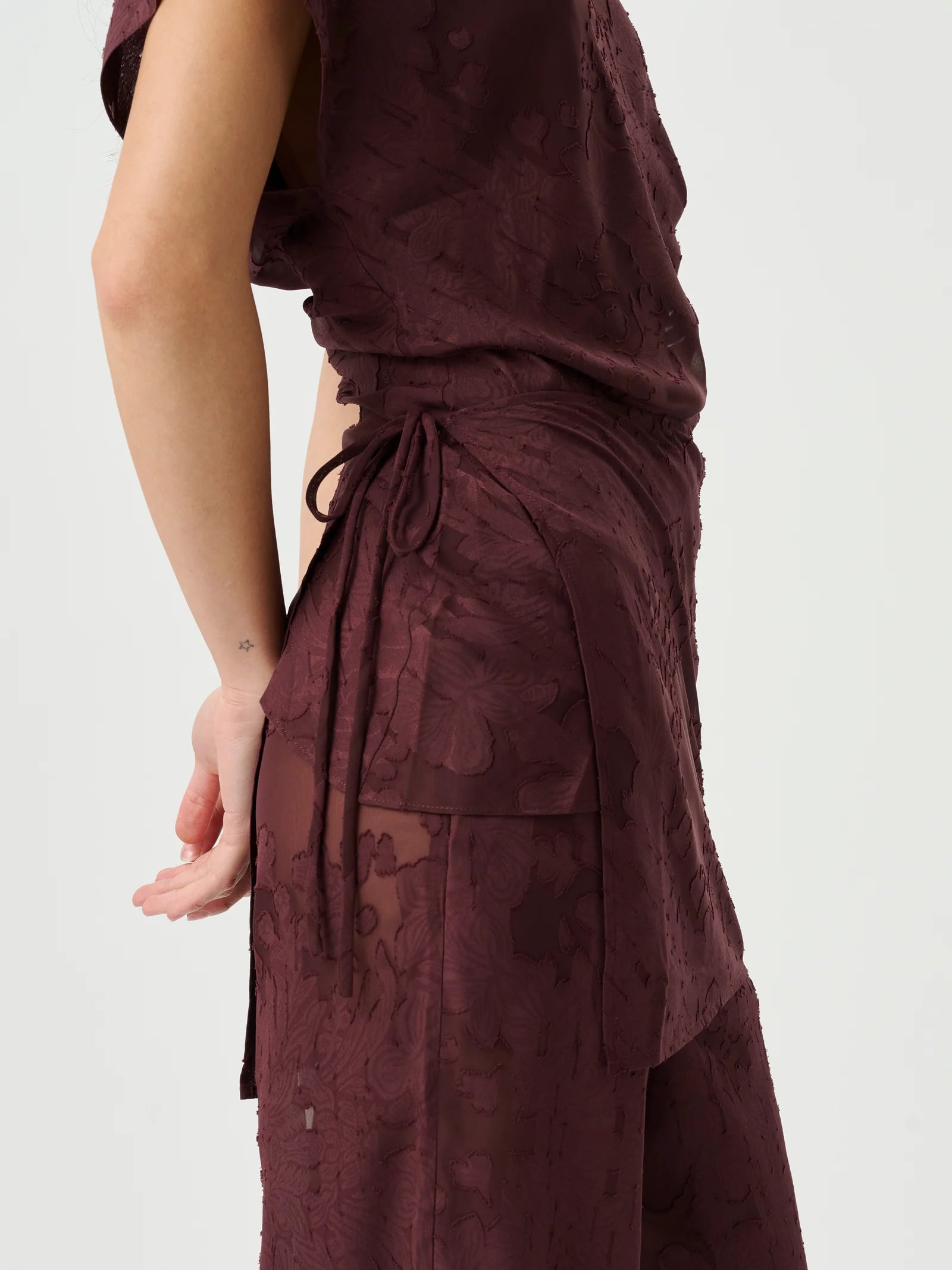 Roame | Tallow Pant - Mulburry Jacquard