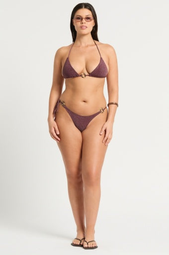 Bond-Eye | Ring Tie Side Vista Brief - Amarena Lurex