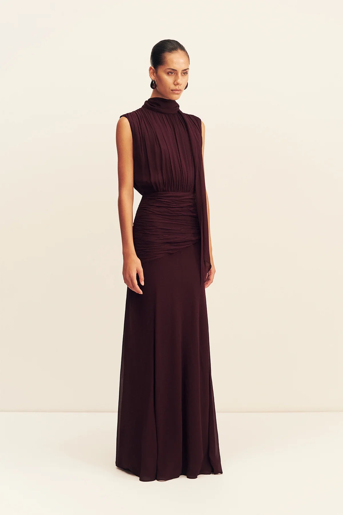 Shona Joy | Amina Scarf Neck Maxi Dress