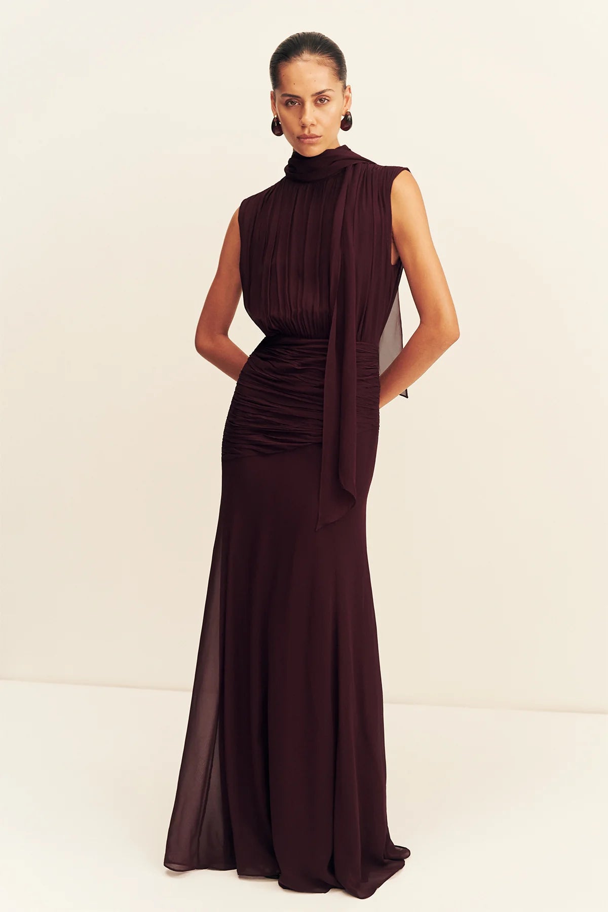 Shona Joy | Amina Scarf Neck Maxi Dress
