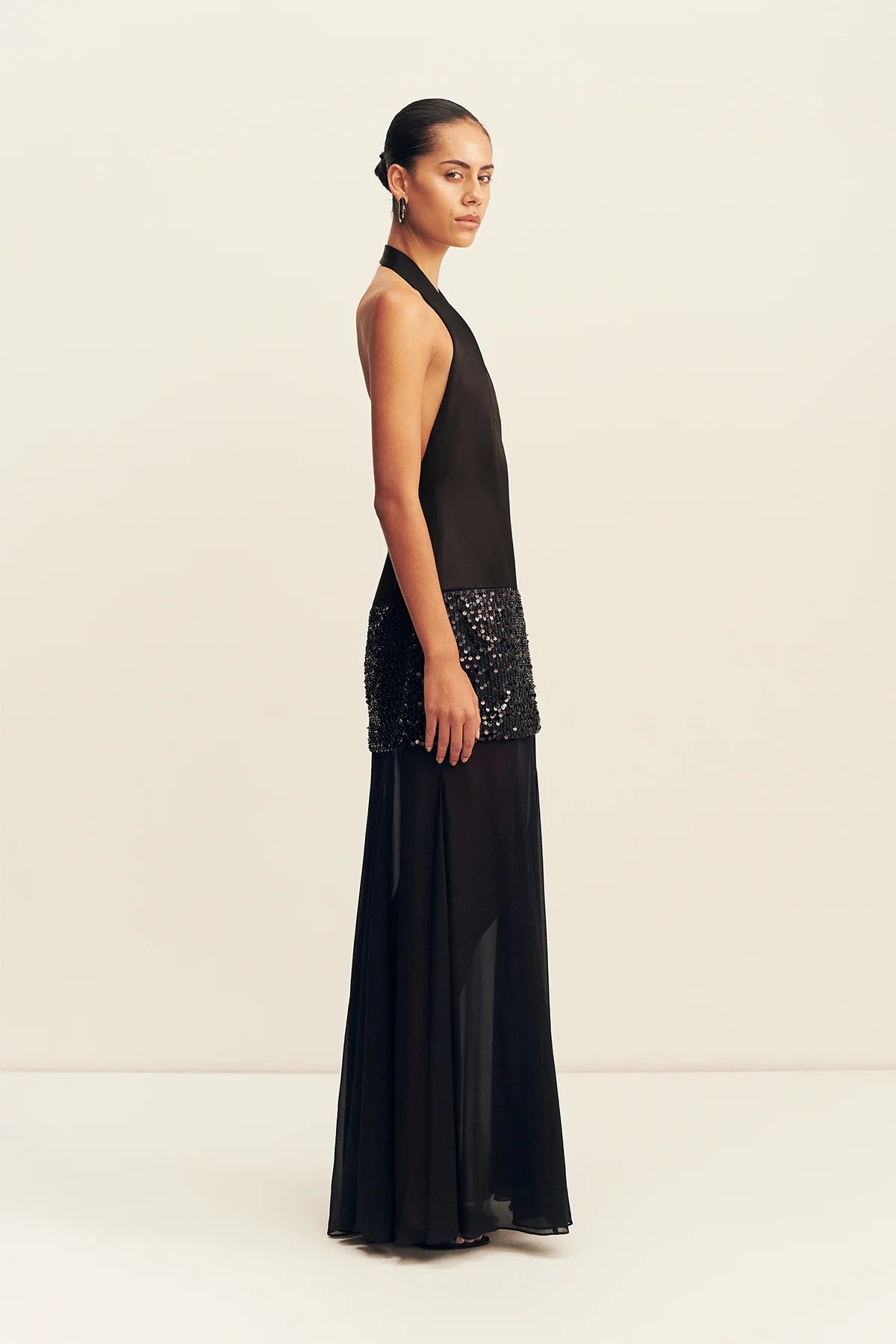 Shona Joy | Bianca Halter Plunged Maxi Dress