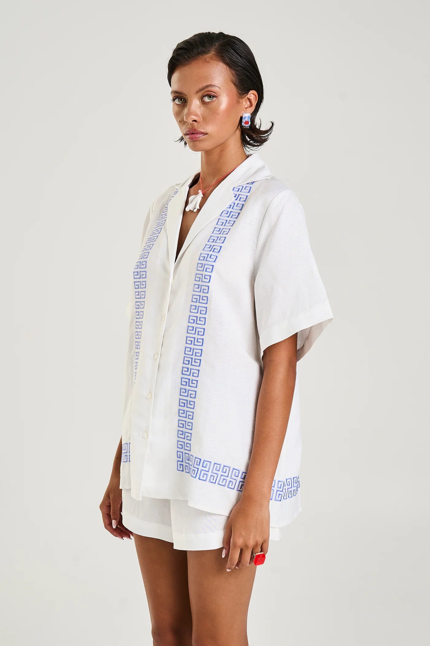 Summi Summi | Collared SS Shirt - Sol Script