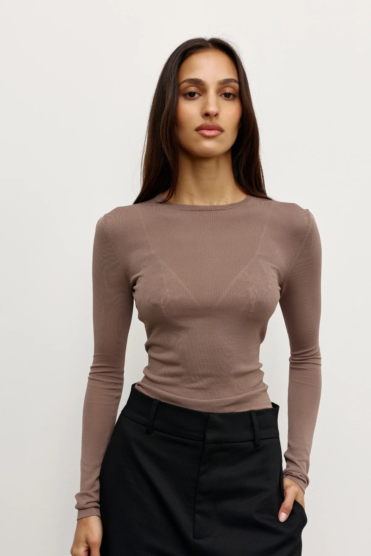 Bayse Brand | Stevie Top - Mouse Grey