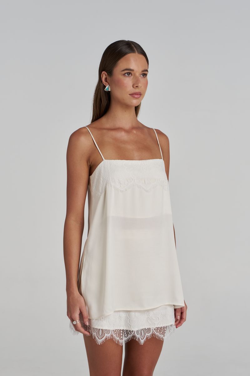 Summi Summi | Florence Shift Top - White