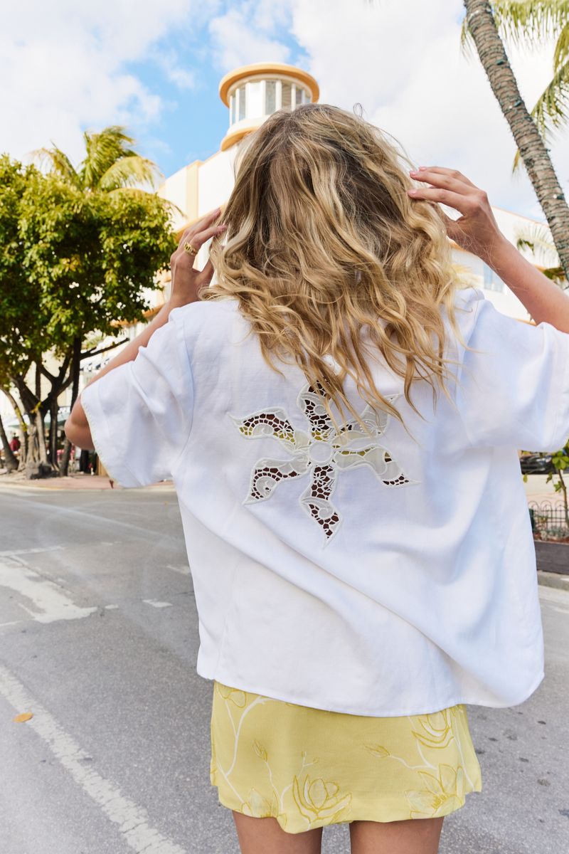 Summi Summi | SS Anglaise Shirt - White