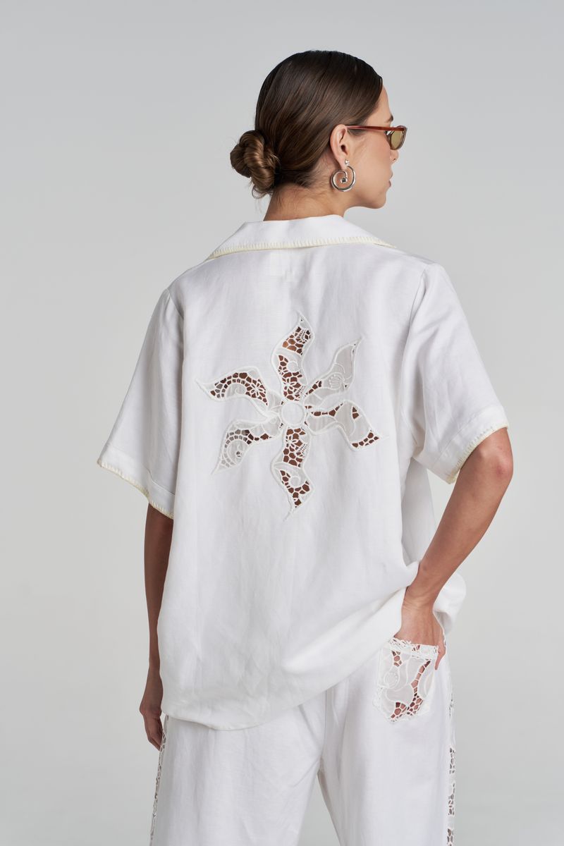 Summi Summi | SS Anglaise Shirt - White