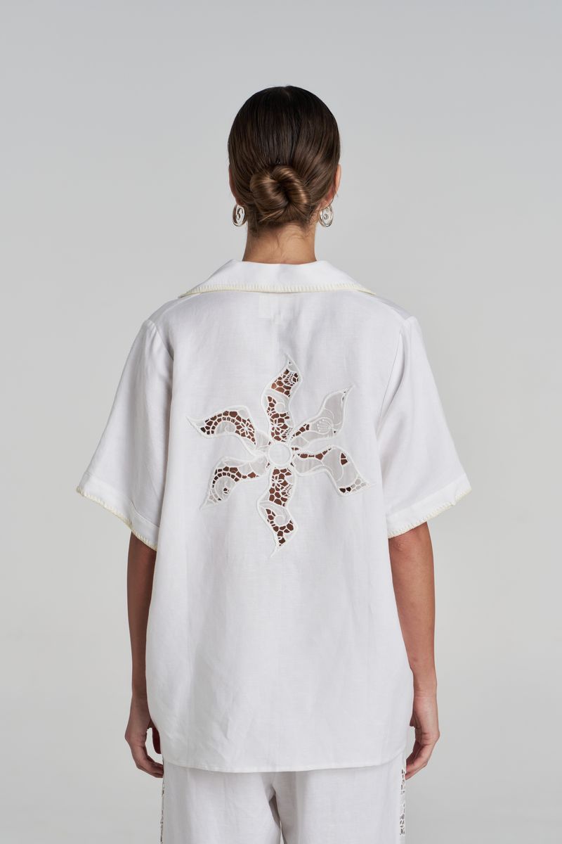 Summi Summi | SS Anglaise Shirt - White
