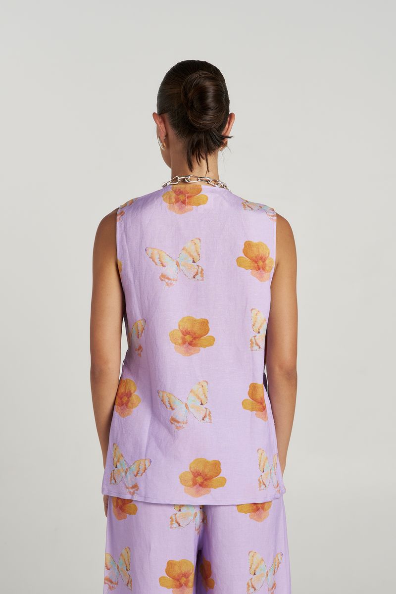 Summi Summi | Tie Front Vest - Reverie
