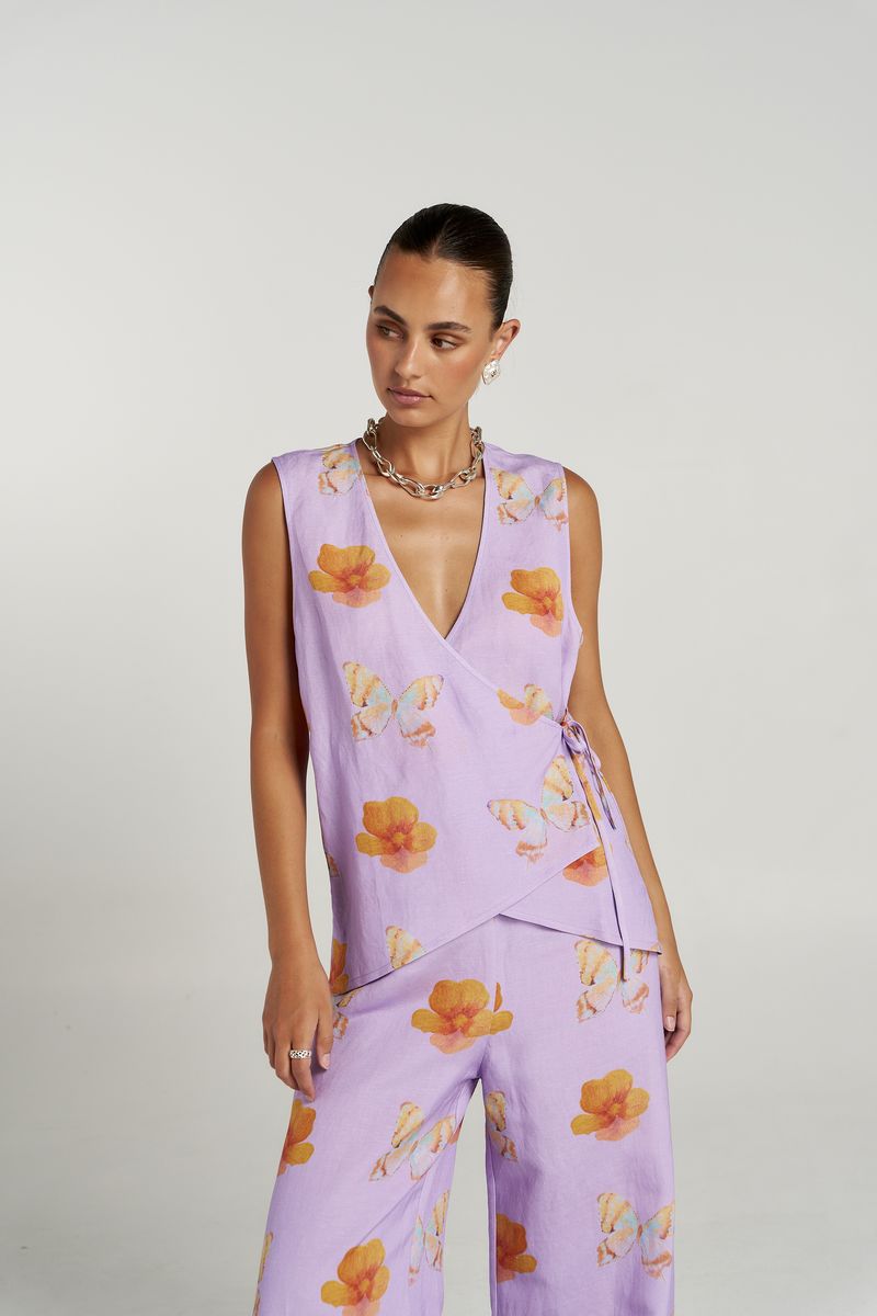 Summi Summi | Tie Front Vest - Reverie