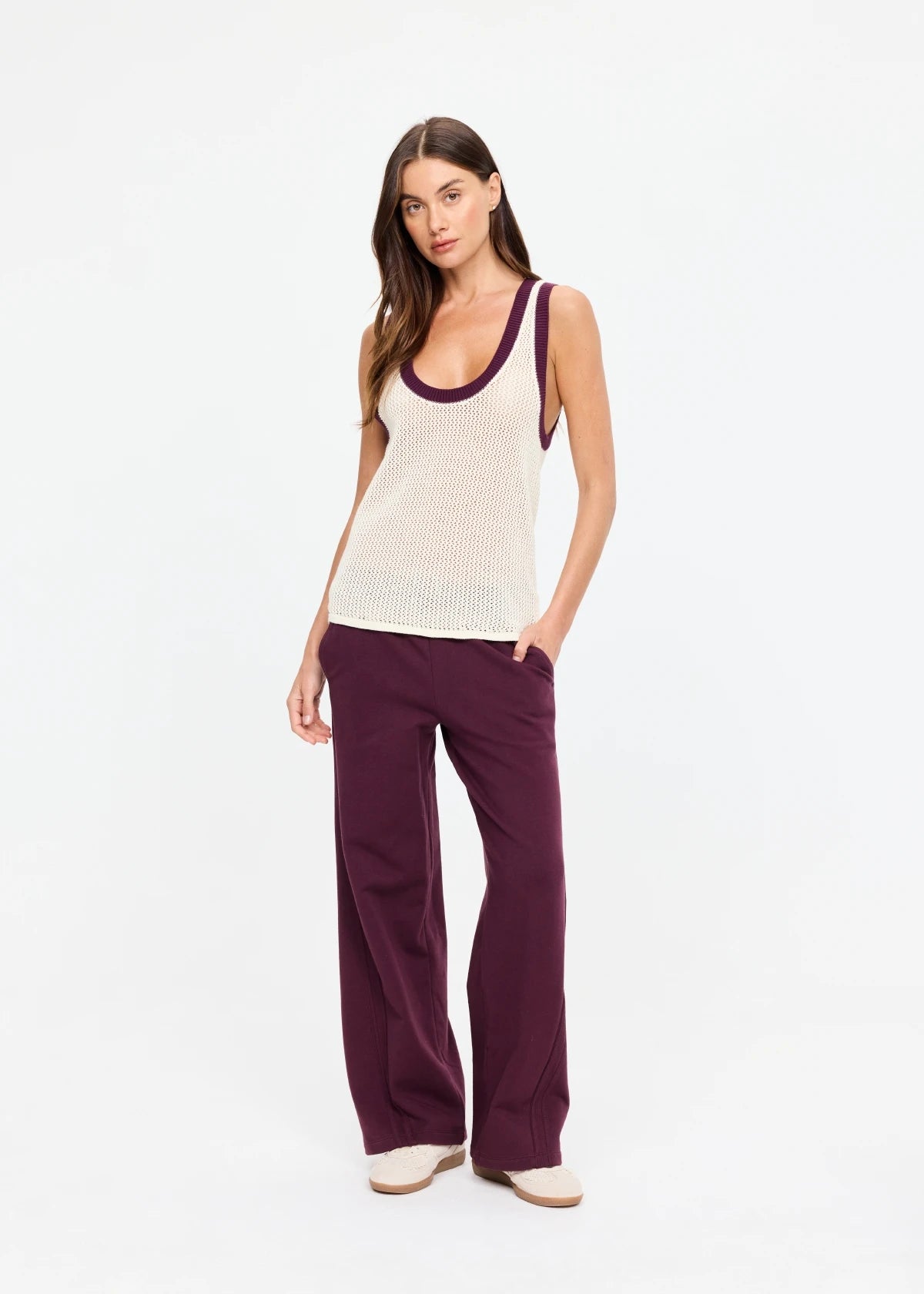 The Upside | Fenway Wales Knit Tank - Cream