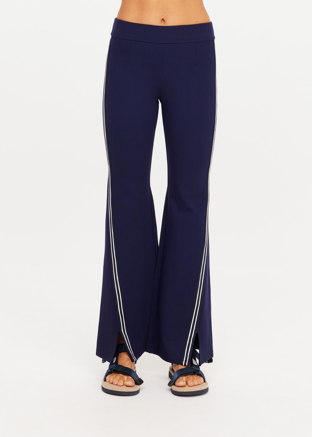 The Upside | Joyela Panelled Flare Pant - Navy