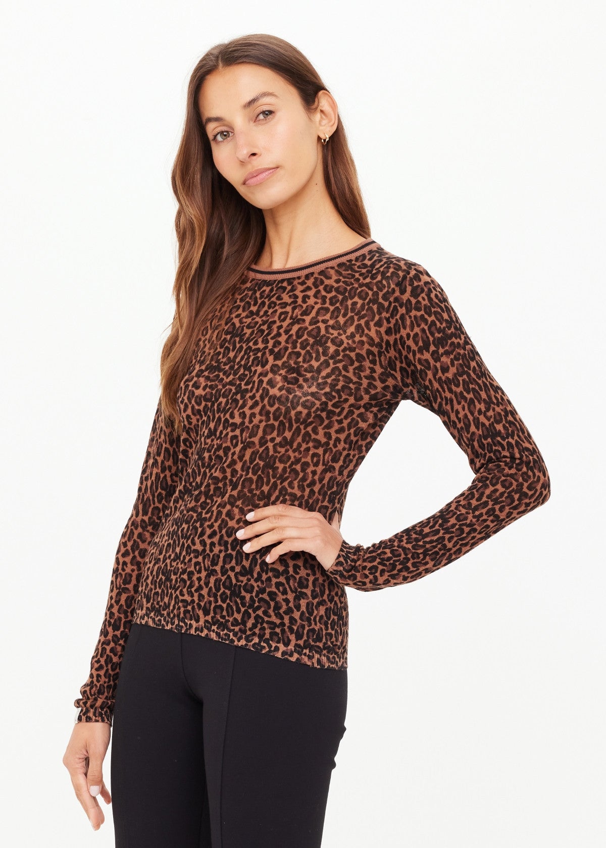 The Upside | Ludlow Ada Long Sleeve Knit - Leopard