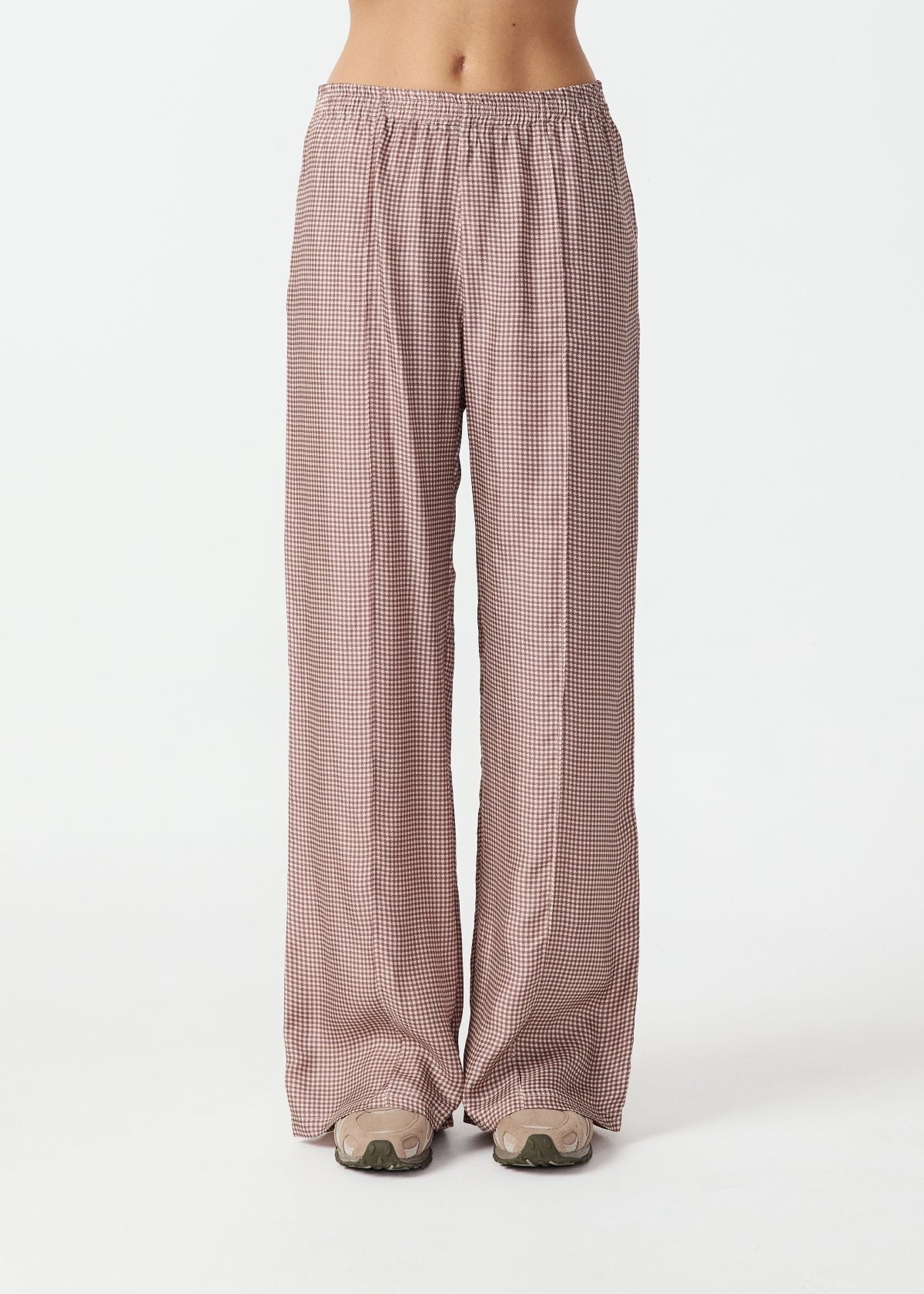 The Upside | Marnie Wide Leg Pant - Check Palacio
