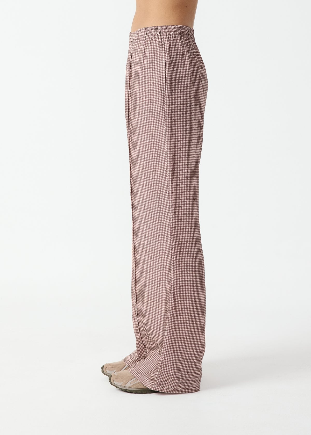 The Upside | Marnie Wide Leg Pant - Check Palacio