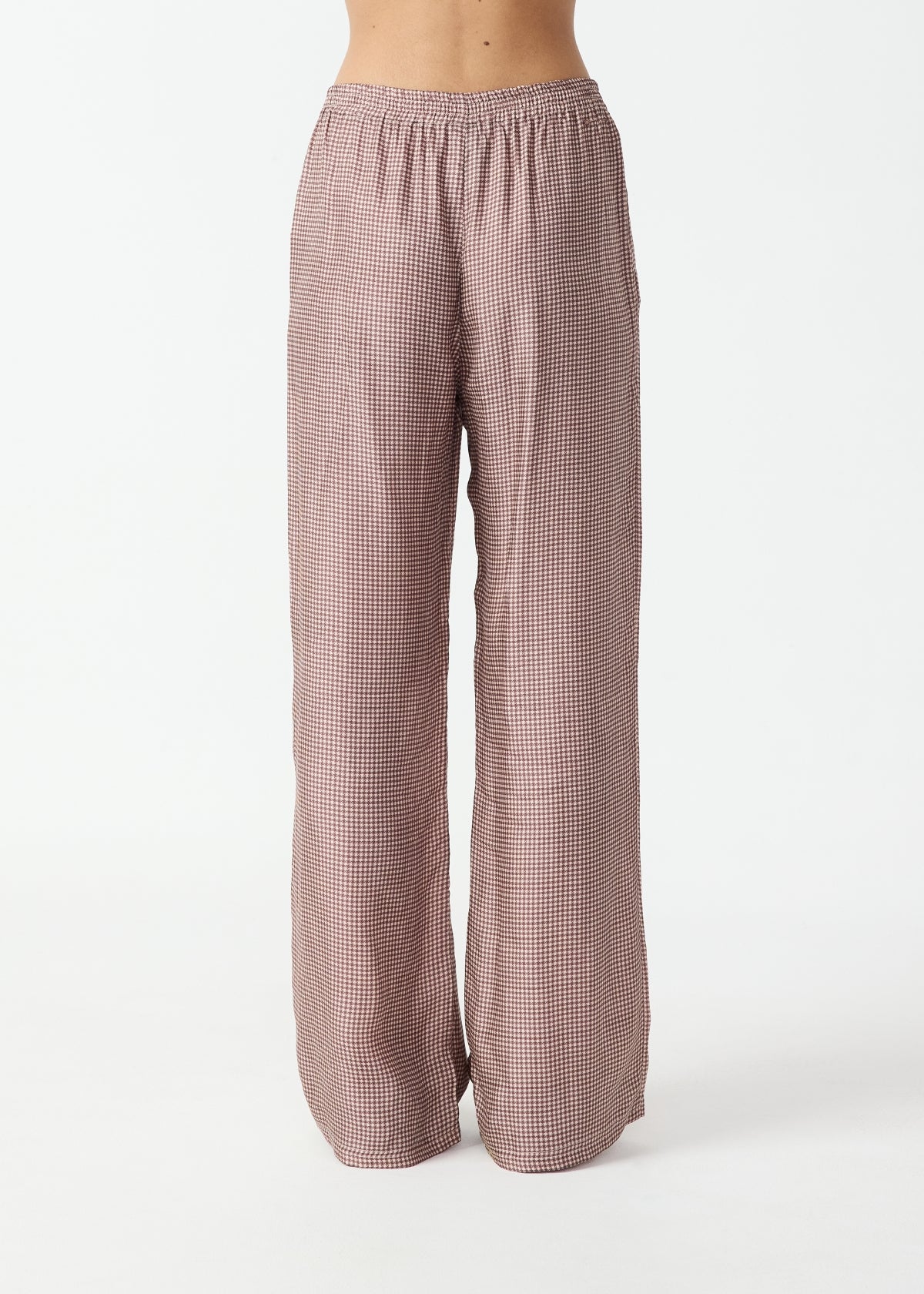 The Upside | Marnie Wide Leg Pant - Check Palacio