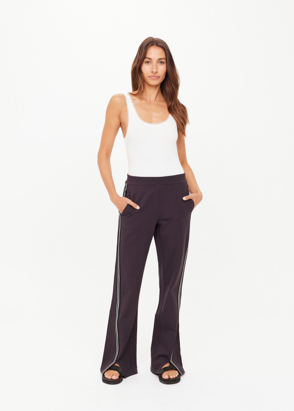 The Upside | Petra Flare Pant - Liquorice