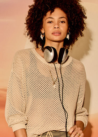 The Upside | Sebastian Knit Crew - Cream