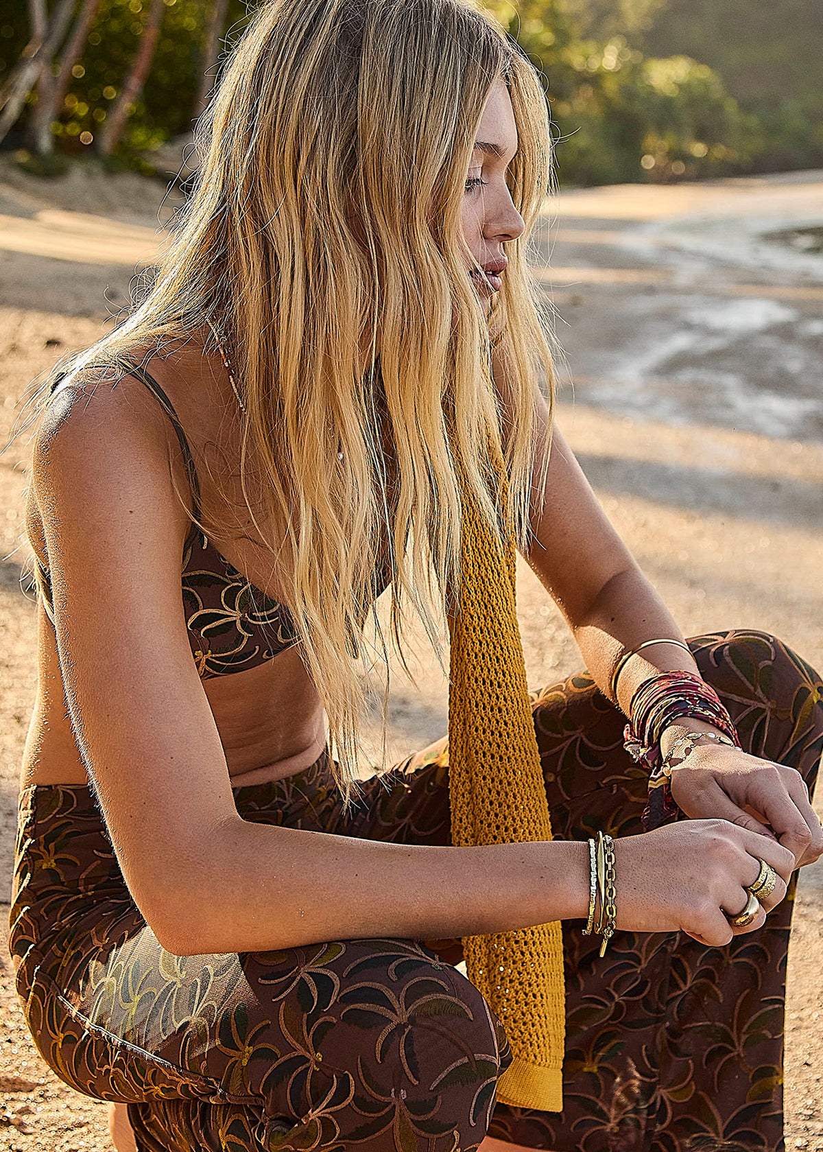 The Upside | Tash Straight Leg Pant - Palm Laguna