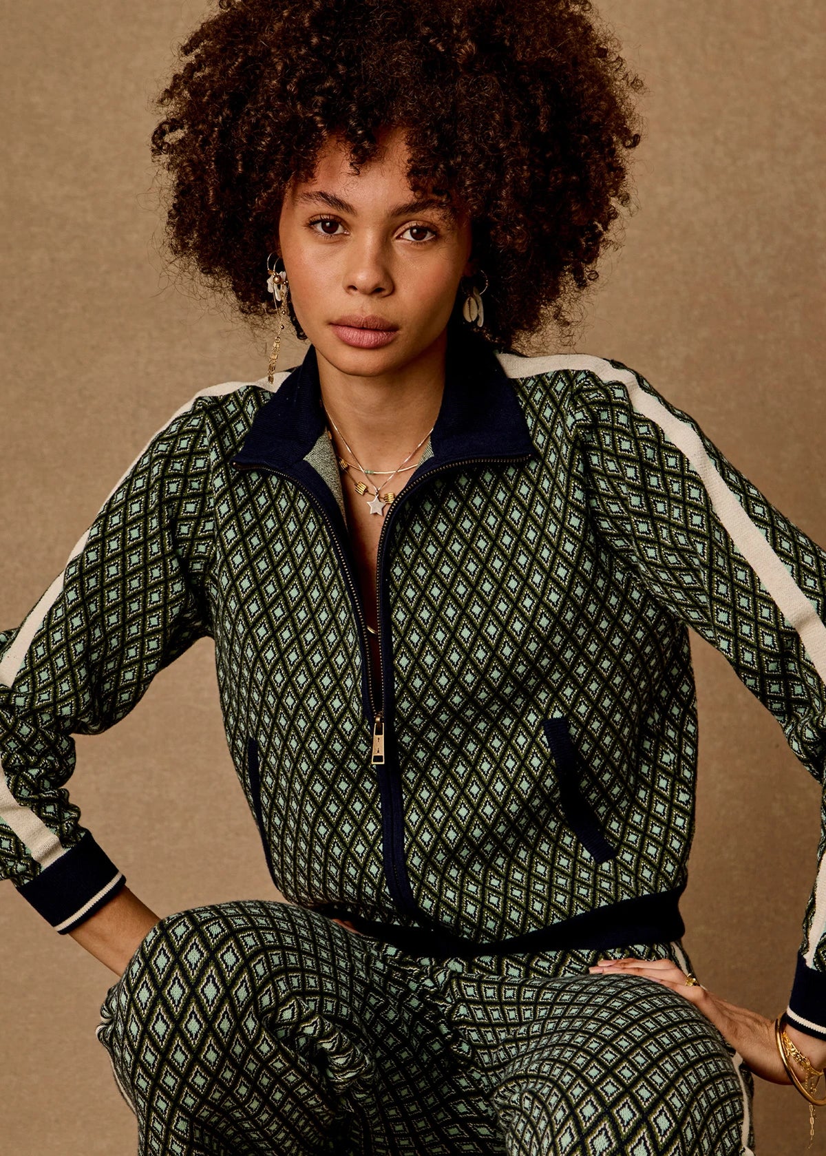 The Upside | Viva Margot Knit Jacket - Geo