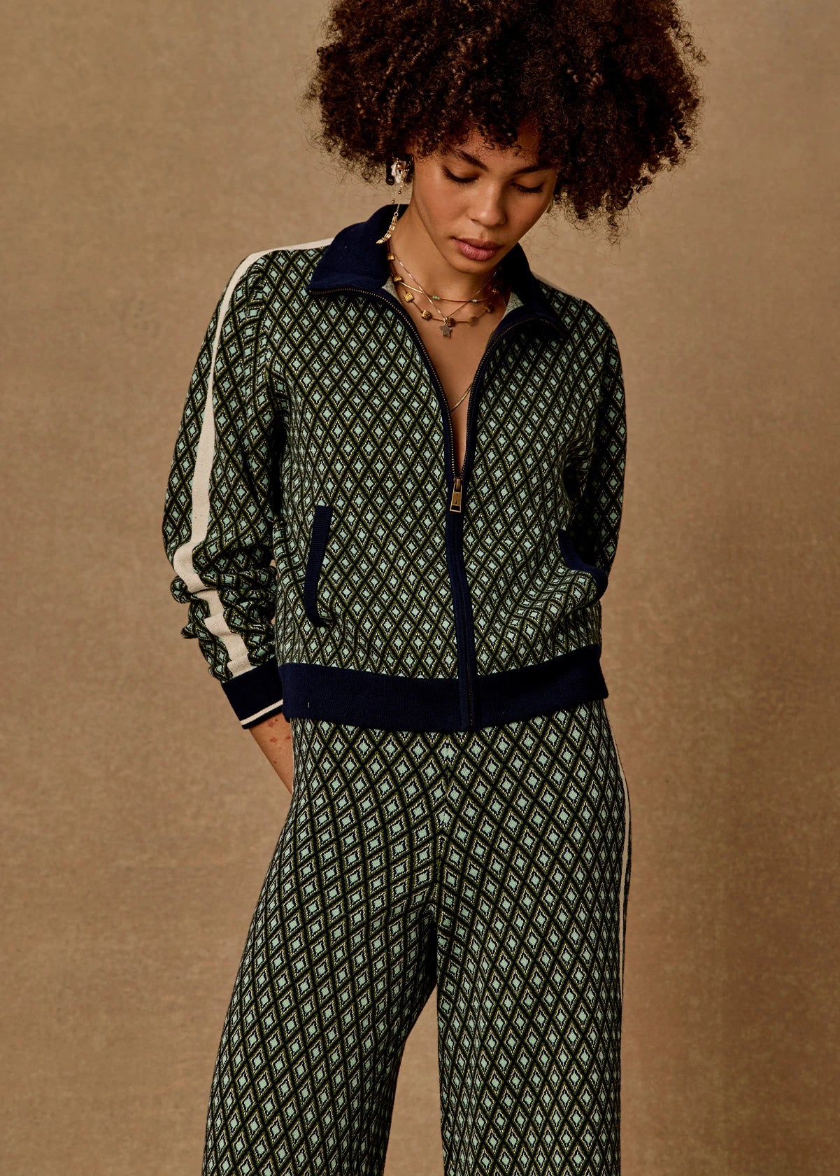The Upside | Viva Margot Knit Jacket - Geo