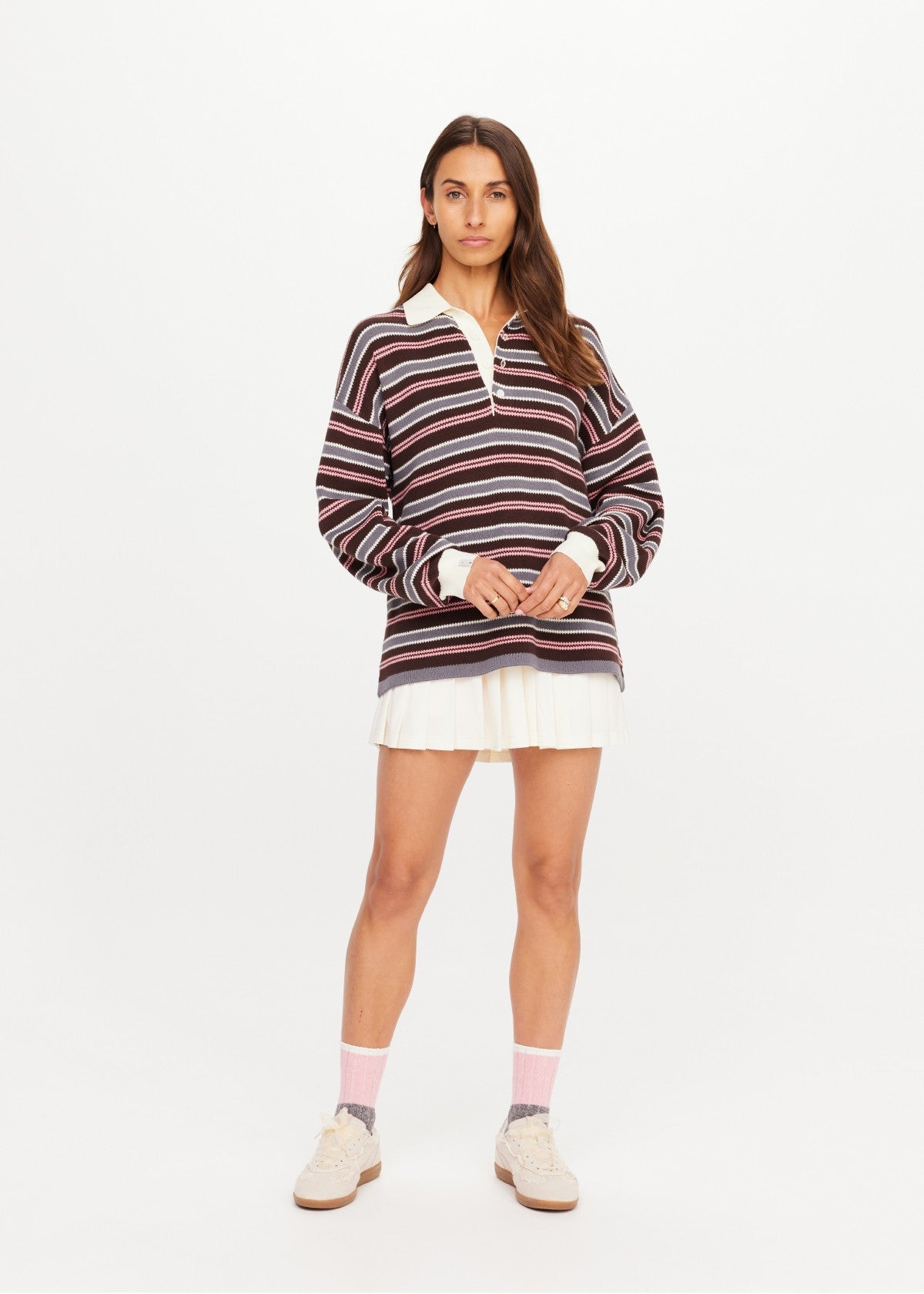 The Upside | Wonder Knit Polo - Stripe