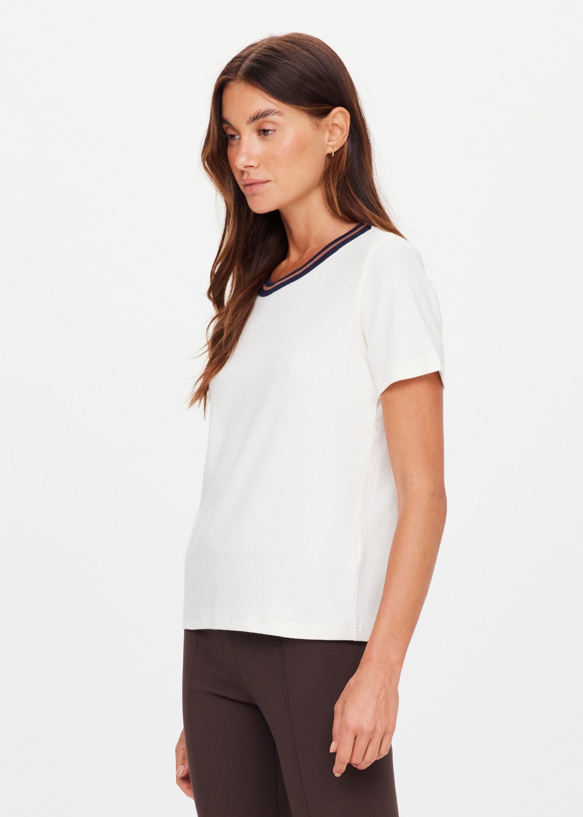The Upside | Zahra Rib Tee - Cream