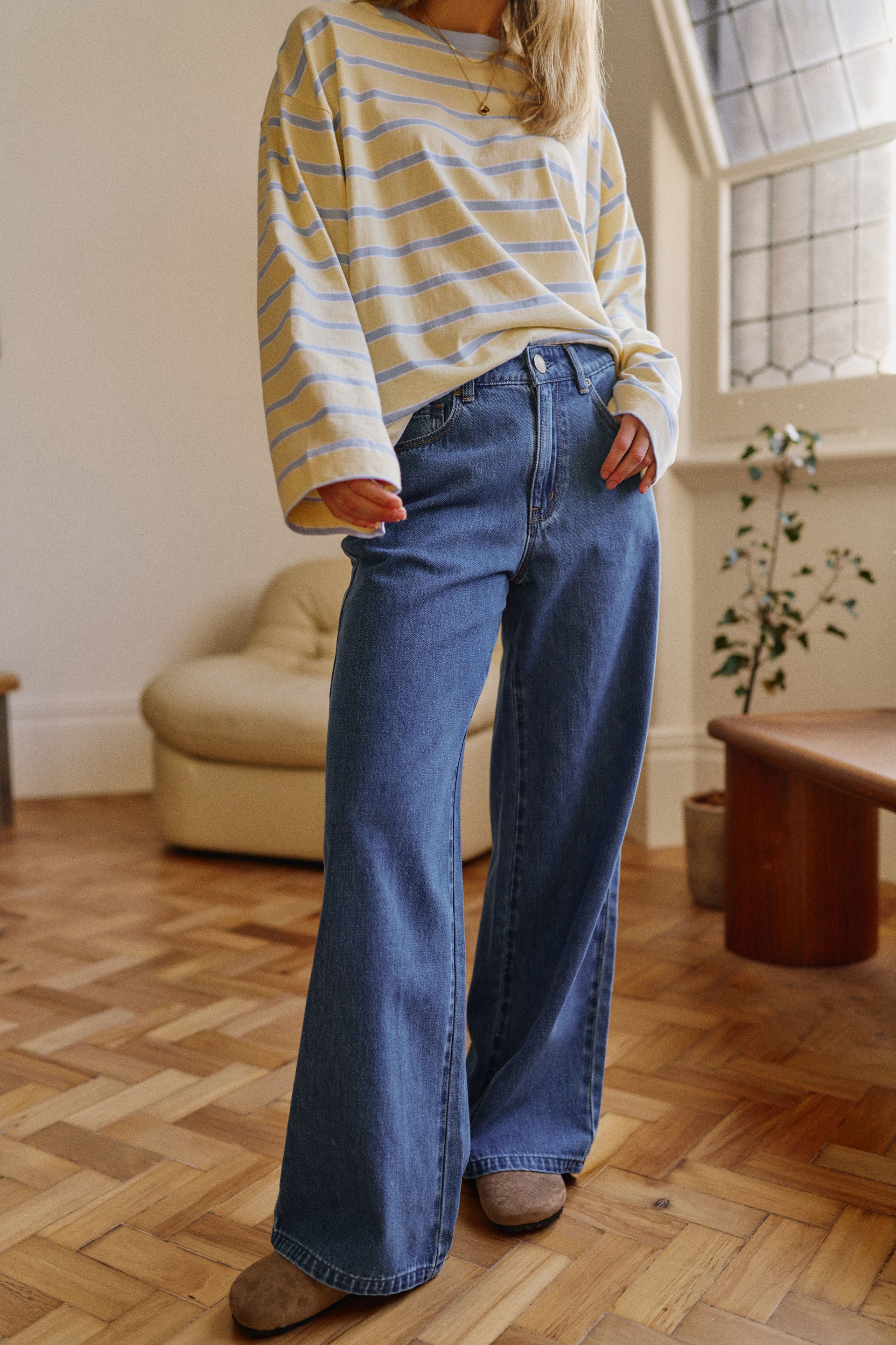 Ceres Life | Willow Soft Wide Leg Jean - Fresh Indigo