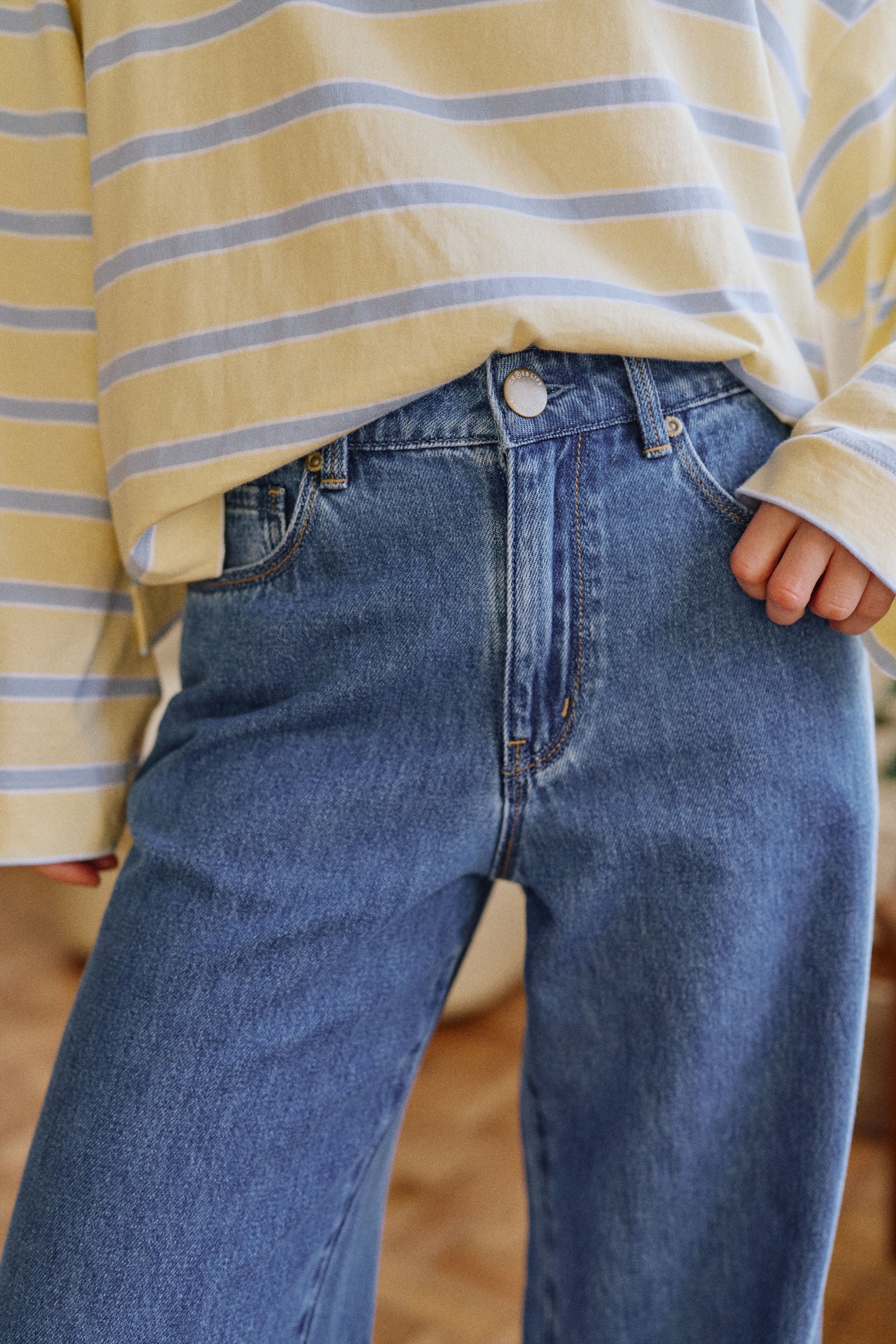 Ceres Life | Willow Soft Wide Leg Jean - Fresh Indigo